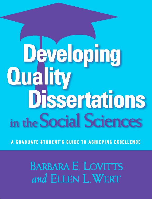 Front cover_Developing Quality Dissertations in the Social Sciences