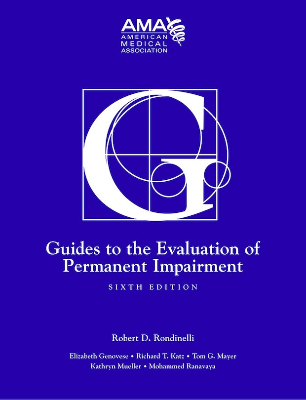 Front cover_Guides To The Evaluation Of Permanent Impairment