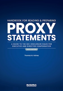 Front cover_The Handbook for Reading and Preparing Proxy Statements