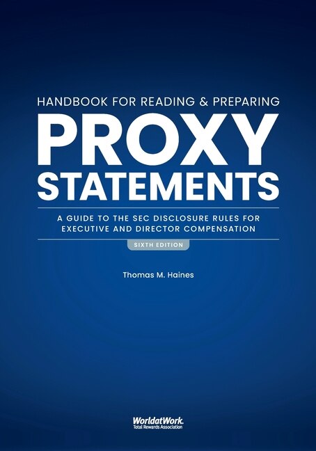 Front cover_The Handbook for Reading and Preparing Proxy Statements