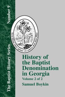 Front cover_History Of The Baptist Denomination In Georgia - Vol. 2