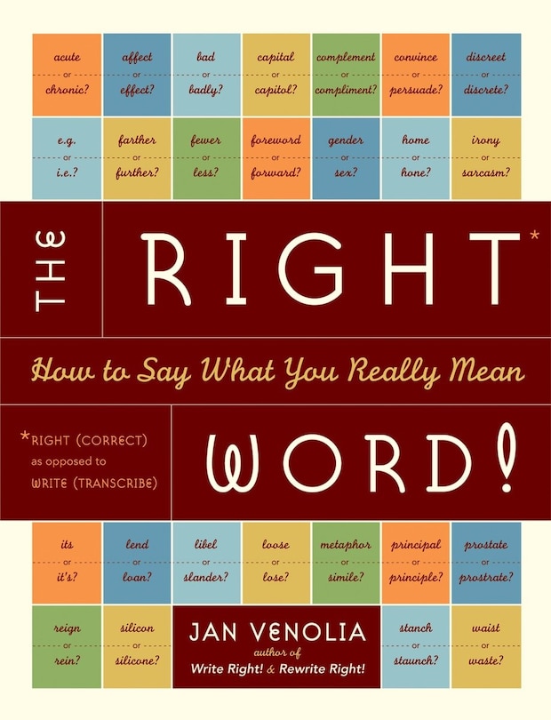 Front cover_The Right Word!