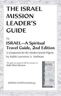 Front cover_Israel Mission Leader's Guide