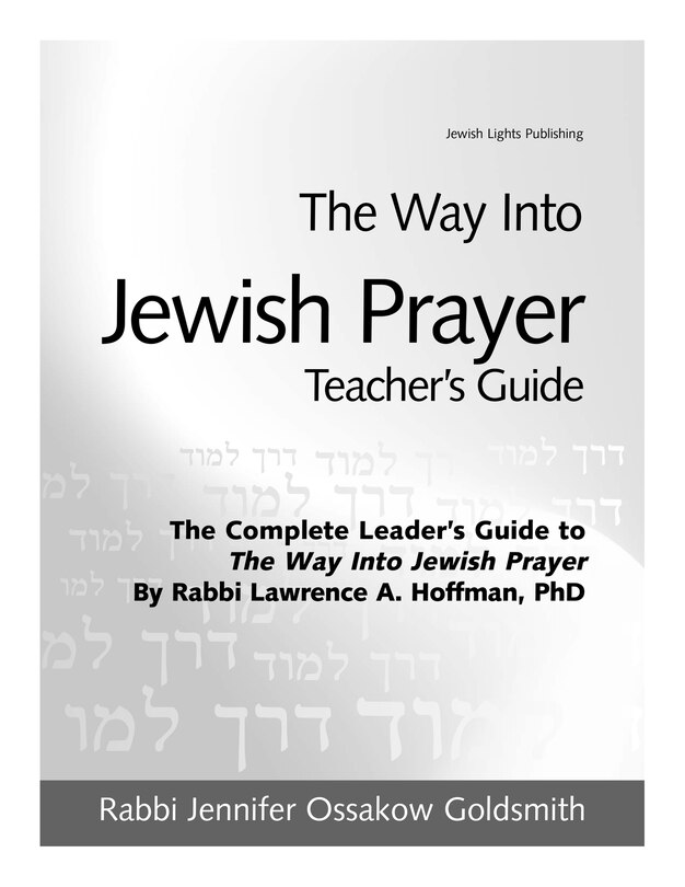 Front cover_The Way Into Jewish Prayer Teacher's Guide