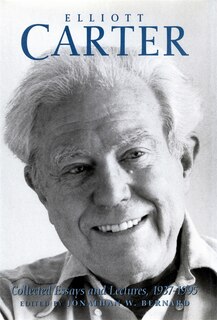 Front cover_Elliott Carter: Collected Essays and Lectures, 1937-1995