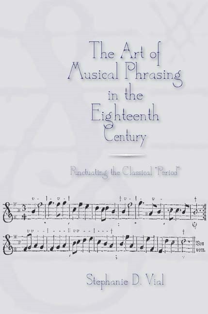 Front cover_The Art of Musical Phrasing in the Eighteenth Century