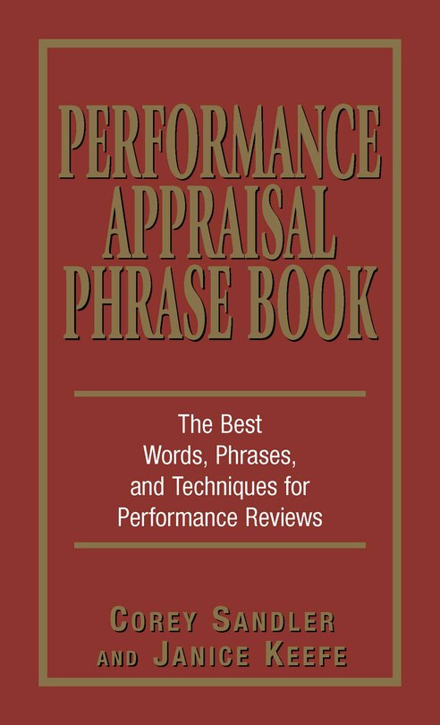 Front cover_Performance Appraisal Phrase Book