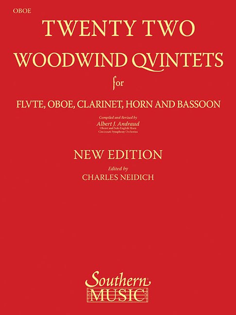 Couverture_22 Woodwind Quintets - New Edition