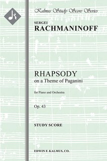 Rhapsody On A Theme Of Paganini, Op. 43