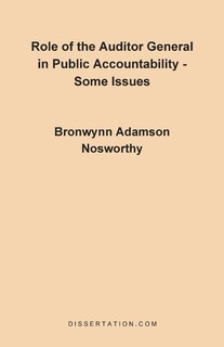 Front cover_Role Of The Auditor General In Public Accountability: Some Issues