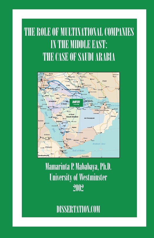 Couverture_The Role Of Multinational Companies In The Middle East: The Case Of Saudi Arabia