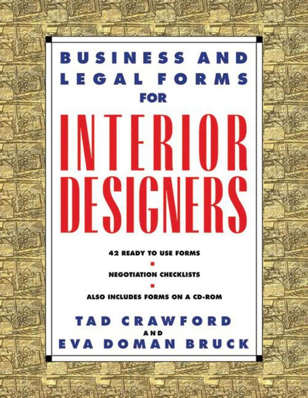 Front cover_Business And Legal Forms For Interior Designers