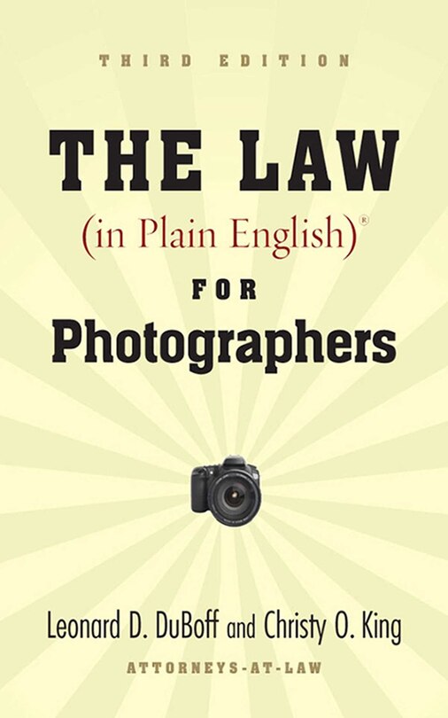 Couverture_The Law (in Plain English) for Photographers