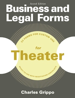 Couverture_Business and Legal Forms for Theater, Second Edition
