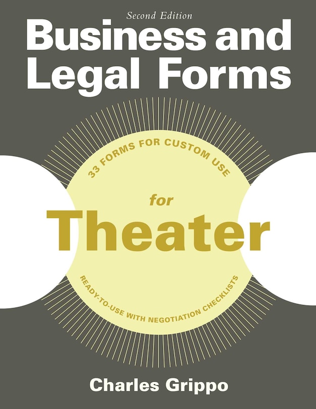 Couverture_Business and Legal Forms for Theater, Second Edition