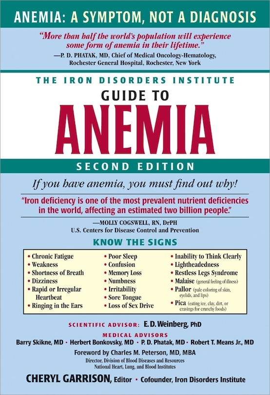 Front cover_The Iron Disorders Institute Guide to Anemia