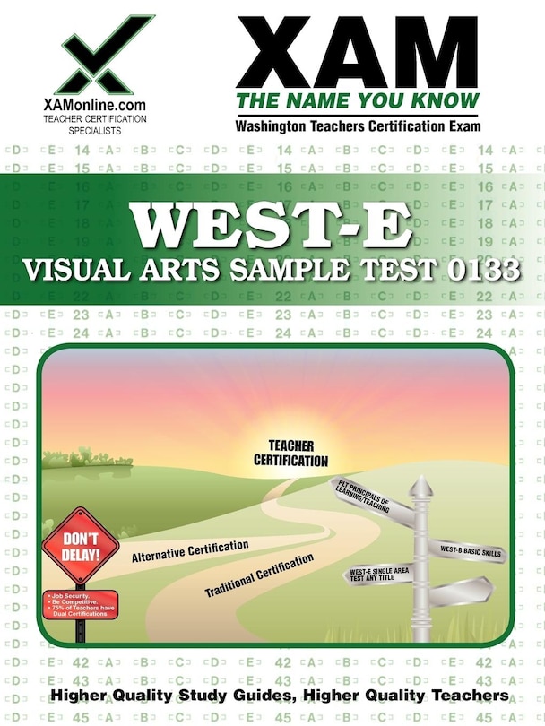 Couverture_West-E Visual Arts Sample Test 0133 Teacher Certification Test Prep Study Guide