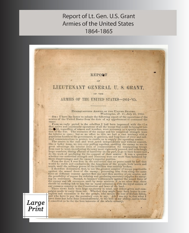 Couverture_Report of Lieutenant General U. S. Grant, Armies of the United States 1864-1865