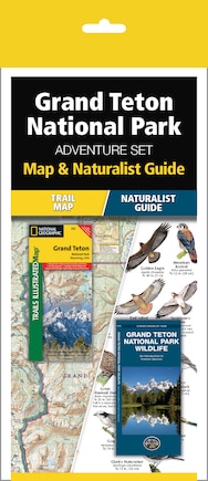 Grand Teton National Park Adventure Set: Trail Map & Wildlife Guide