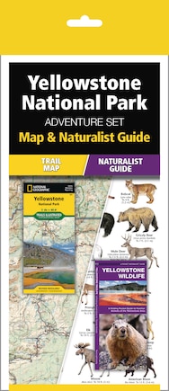 Yellowstone National Park Adventure Set: Trail Map & Wildlife Guide