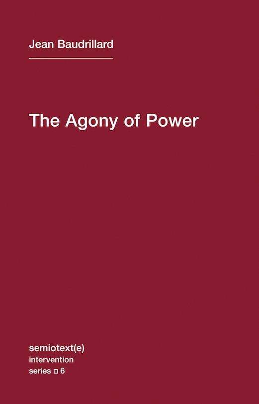 Front cover_The Agony of Power