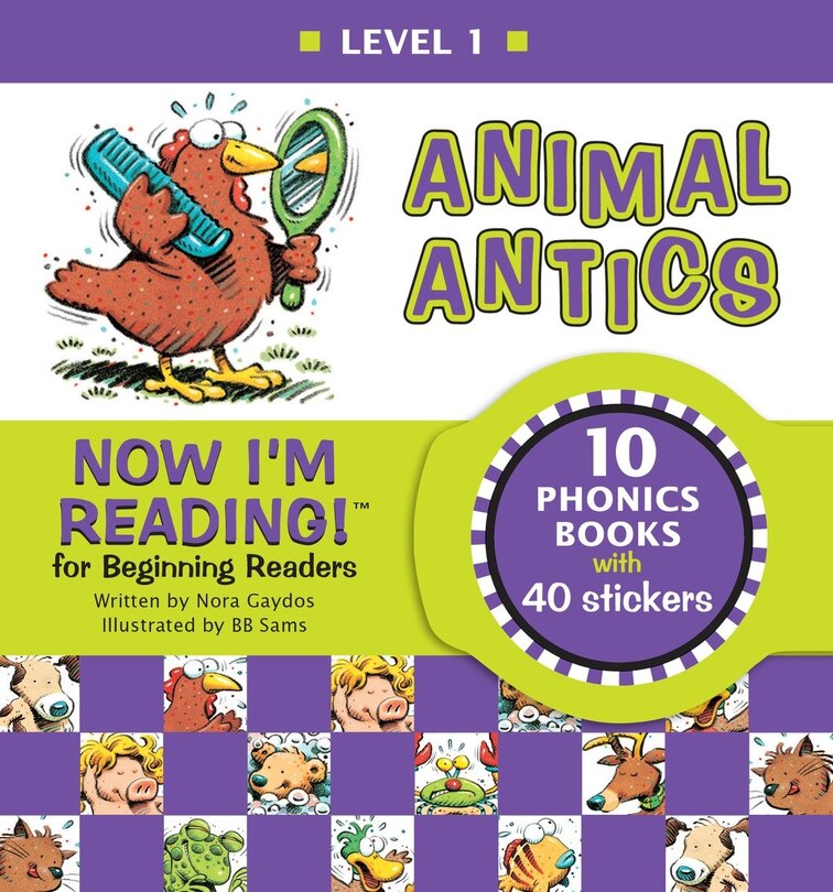 Couverture_Now I'm Reading! Level 1: Animal Antics