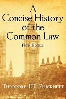 Front cover_A Concise History of the Common Law. Fifth Edition.