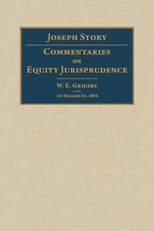 Front cover_Commentaries on Equity Jurisprudence
