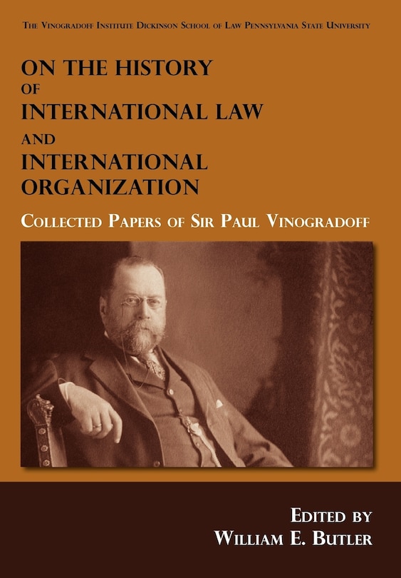 Front cover_On the History of International Law and International Organization