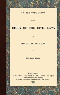 Front cover_An Introduction to the Study of the Civil Law