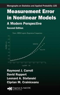 Front cover_Measurement Error in Nonlinear Models
