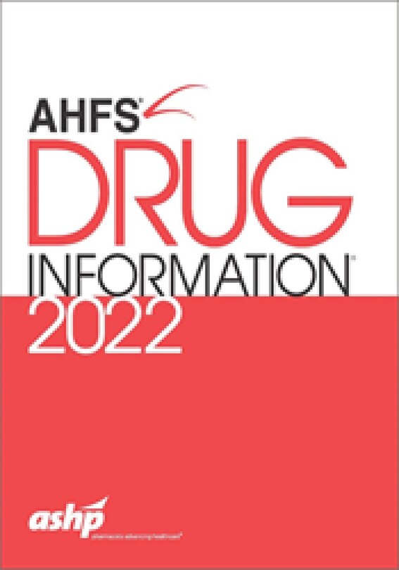 Couverture_Ahfs Drug Information 2022
