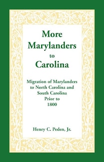 Front cover_More Marylanders to Carolina