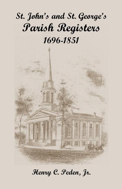 Couverture_St. John's and St. George's Parish Registers, 1696-1851