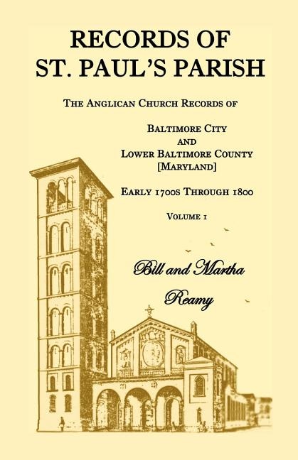 Front cover_Records of St. Paul's Parish, Volume 1