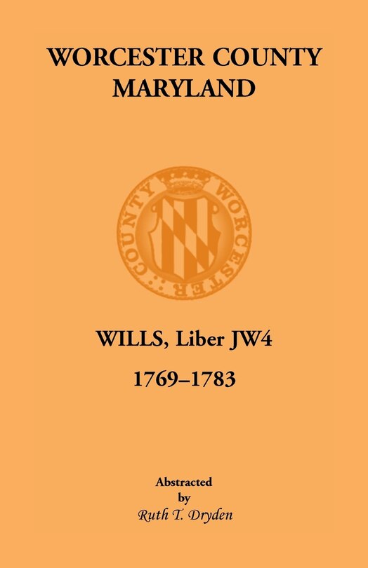 Front cover_Worcester Will Books, Liber JW4, 1769-1783