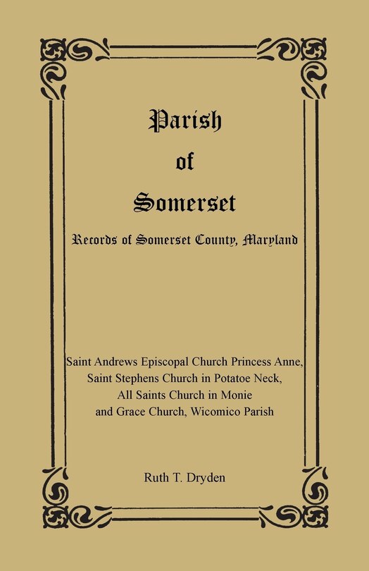 Front cover_Parish of Somerset
