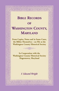 Couverture_Bible Records of Washington County, Maryland
