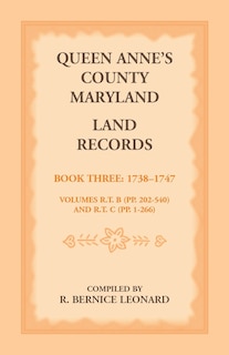 Front cover_Queen Anne's County, Maryland Land Records, Book 3