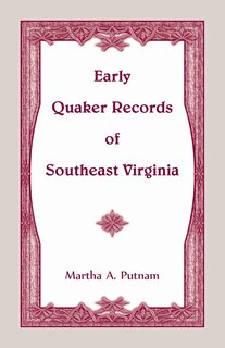 Front cover_Early Quaker Records of Southeast Virginia