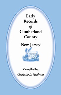Front cover_Early Records of Cumberland County, New Jersey
