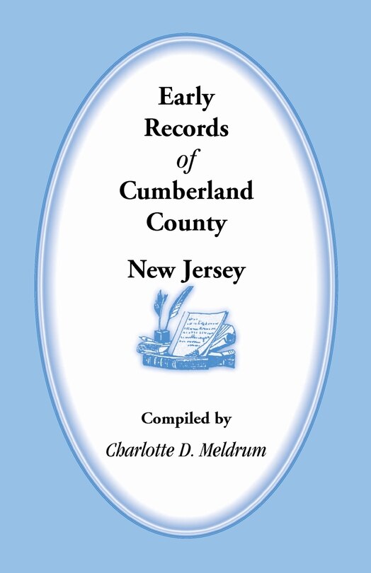 Front cover_Early Records of Cumberland County, New Jersey