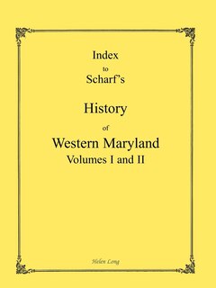 Front cover_Index to the History of Western Maryland