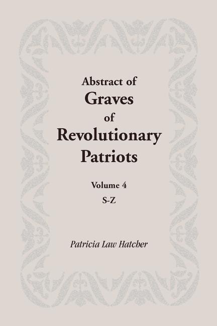 Couverture_Abstract of Graves of Revolutionary Patriots