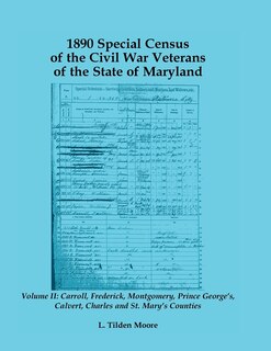 Couverture_1890 Special Census of the Civil War Veterans of the State of Maryland