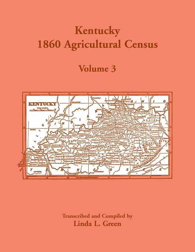 Front cover_Kentucky 1860 Agricultural Census, Volume 3