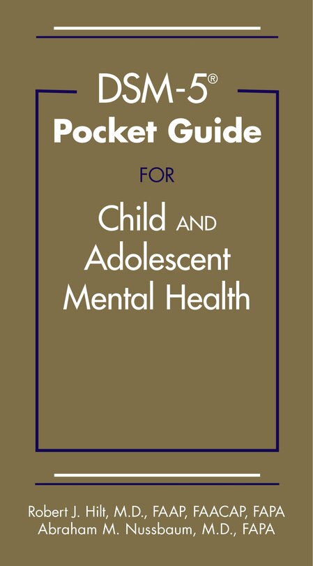 Front cover_Dsm-5 Pocket Guide For Child And Adolescent Mental Health
