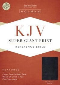 Front cover_Kjv Super Giant Print Reference Bible ( Black Genuine Leather )