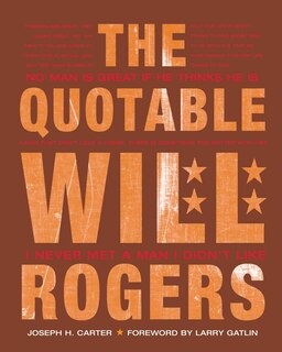 Front cover_The Quotable Will Rogers