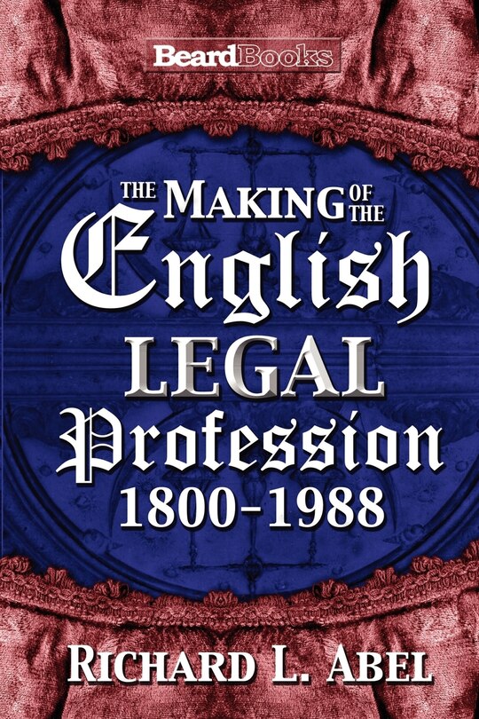 Front cover_The Making of the English Legal Profession